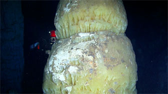 Abaco Dans Cave, Crystal Column 