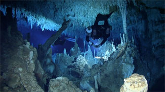Abaco Dans Cave, End of cascade Room