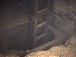 flooded shaft with ladder
