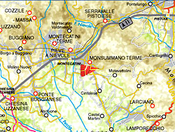 Monsummano map