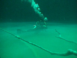 Cenote Angelita, sulphur...