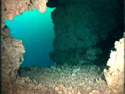 Cenote Angelita, the little cave exit...